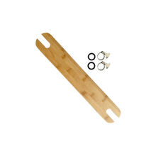 Load image into Gallery viewer, Bubs Playground's Highchair Bamboo Footrest for IKEA Antilop Highchair, Kmart Prandium High Low Chair, Target Snacka Highchair, Big W Uno Highchair and similar