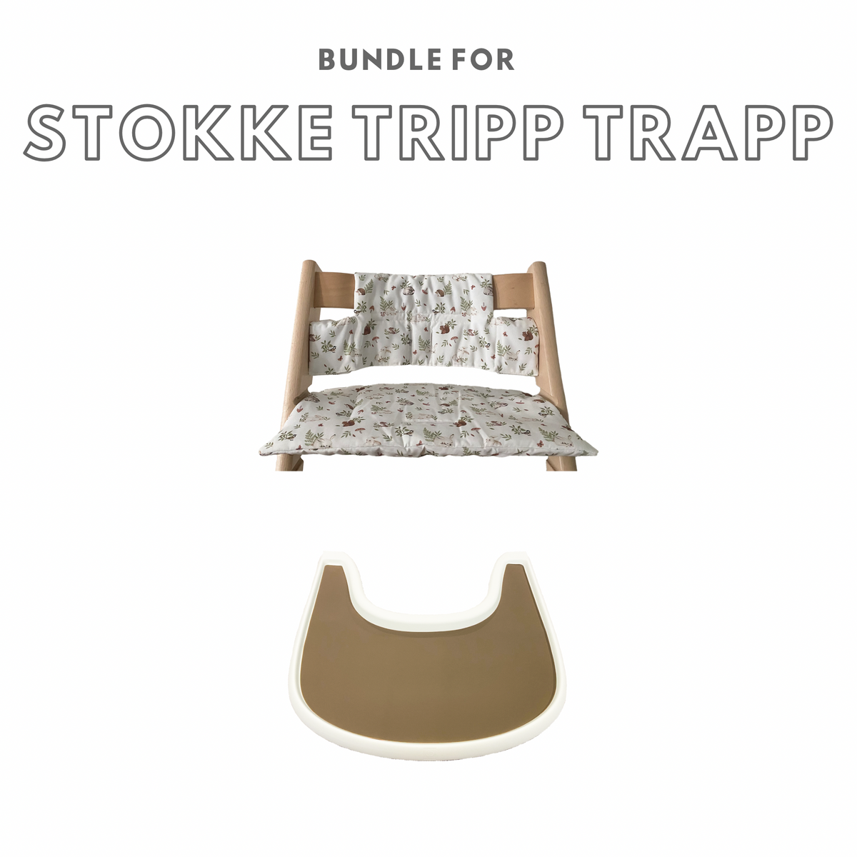 Bundle for Stokke Tripp Trapp Chair Cushion Cover Placemat Tray BLW Bubs Playground