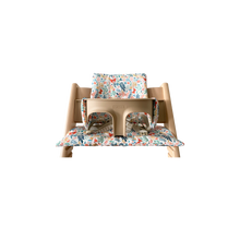 Load image into Gallery viewer, Bubs Playground's cushion for Stokke Tripp Trapp Chair in Summer Butterflies design