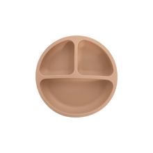 Load image into Gallery viewer, Silicone Suction Plate in Almond Tan from Bubs Playground and Bubs Eats