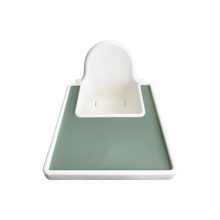 Load image into Gallery viewer, Silicone Placemat for IKEA Antilop Highchair in Forest Green from Bubs Playground and Bubs Eats