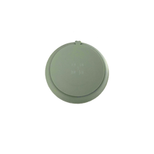 Load image into Gallery viewer, Bubs Playground silicone suction plate with non divided sections for baby & toddlers starting solids & BLW in Forest Green Edit alt text