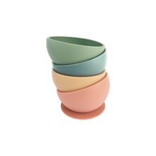 Load image into Gallery viewer, cSilicone Suction Bowl & Silicone Spoon in All Colours from Bubs Playground and Bubs Eats