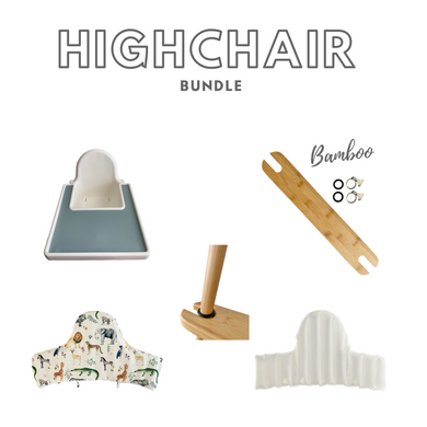 Bubs Playground's Highchair Bundle in Bamboo colour