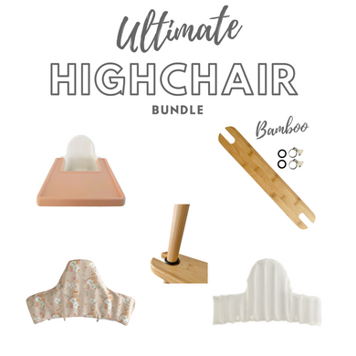 Bubs Playground's ULTIMATE Highchair Bundle in Bamboo colour