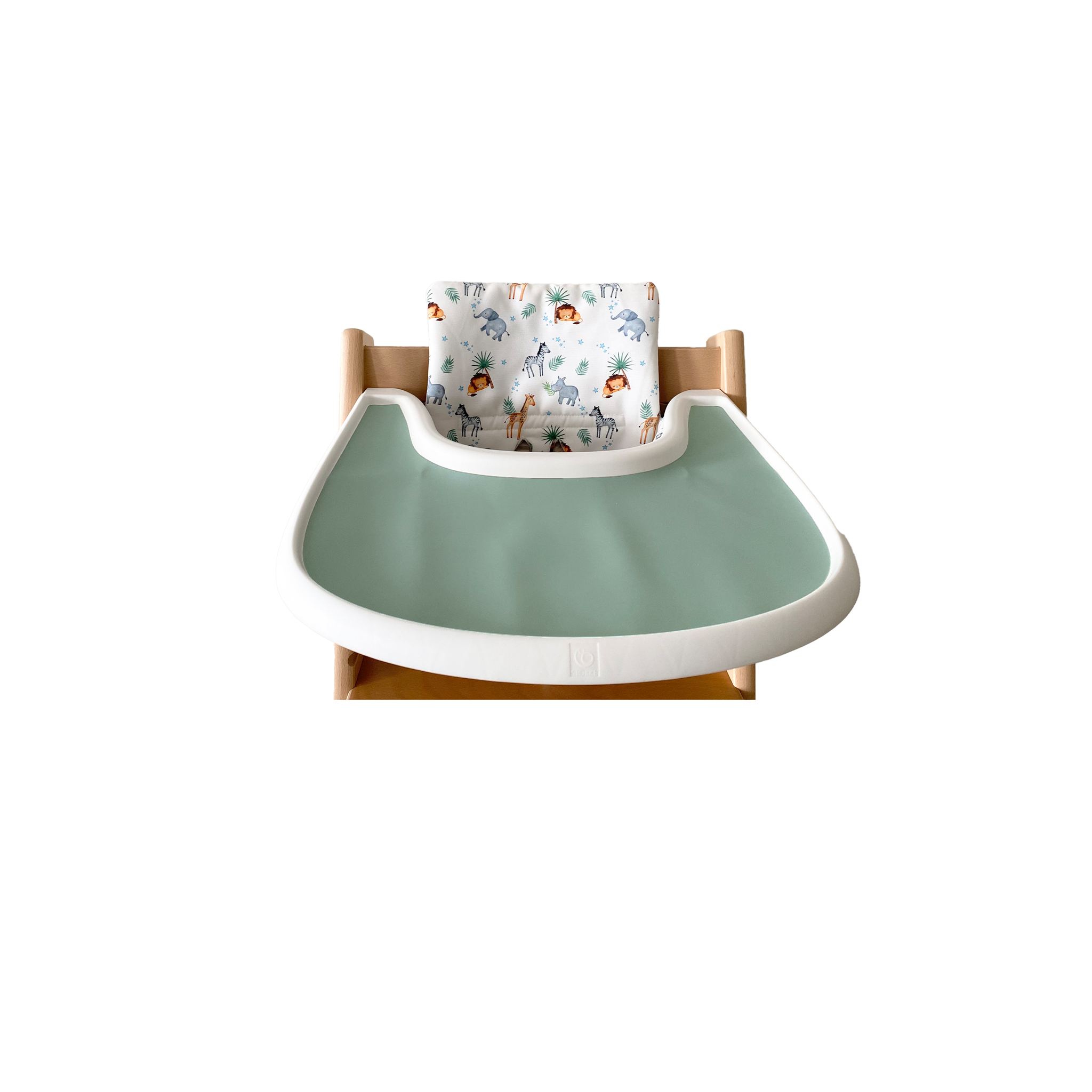 Silicone Placemat for Stokke Tripp Trapp Chair Tray Forest Green Bubs Playground