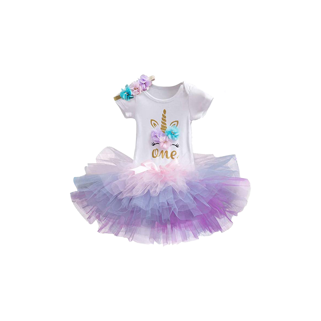 Unicorn dress first sales birthday