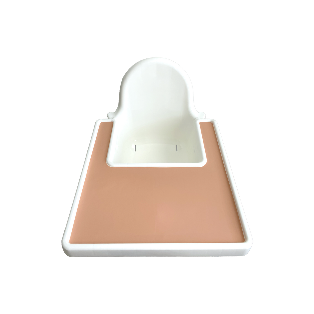 Silicone Placemat for IKEA Antilop Highchair in Apricot Sand from Bubs Playground and Bubs Eats