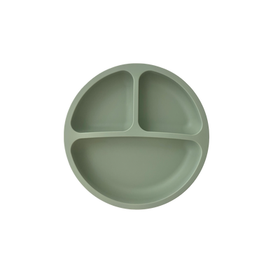 Silicone Suction Plate in Forest Green from Bubs Playground and Bubs Eats  Edit alt text