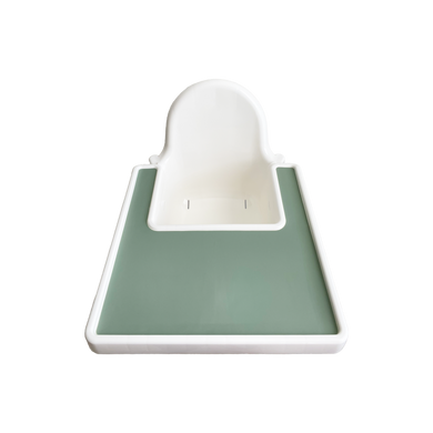 Silicone Placemat for IKEA Antilop Highchair in Forest Green from Bubs Playground and Bubs Eats