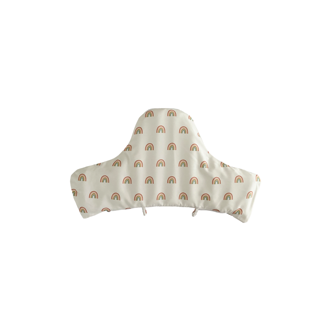 Bubs Playground exclusive design highchair cushion cover for IKEA Antilop Highchair supporting cushion in Oh Rainbows