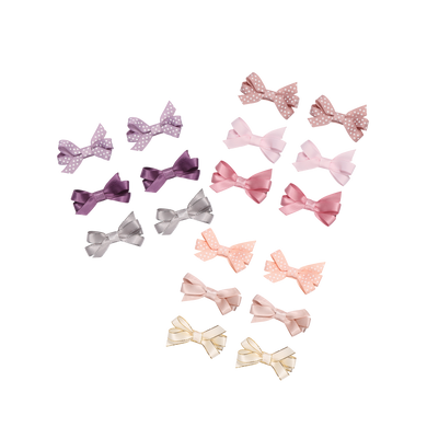 Bow Hair Clips 3 Pairs in Assorted Colours from Bubs Playground and Bubs Hair