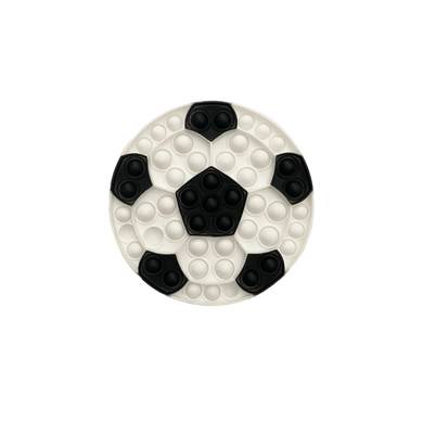 Bubble Pop It Sensory Fidget Soccer Ball Black and White