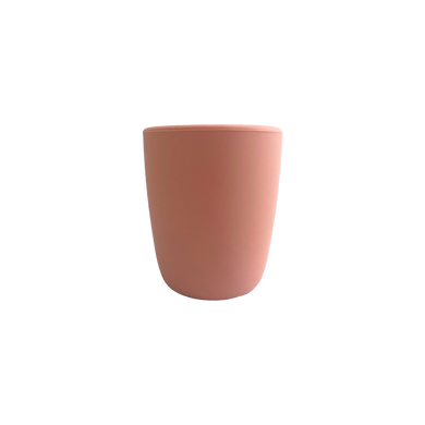 Silicone Cup in Sunrise Pink from Bubs Playground and Bubs Eats
