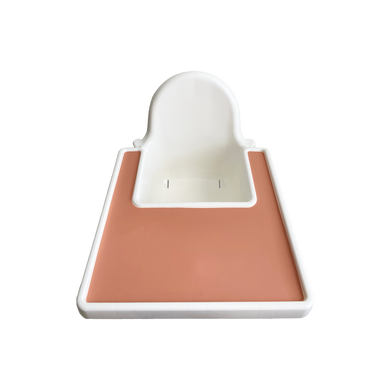 Silicone Placemat for IKEA Antilop Highchair in Sunrise Pink from Bubs Playground and Bubs Eats